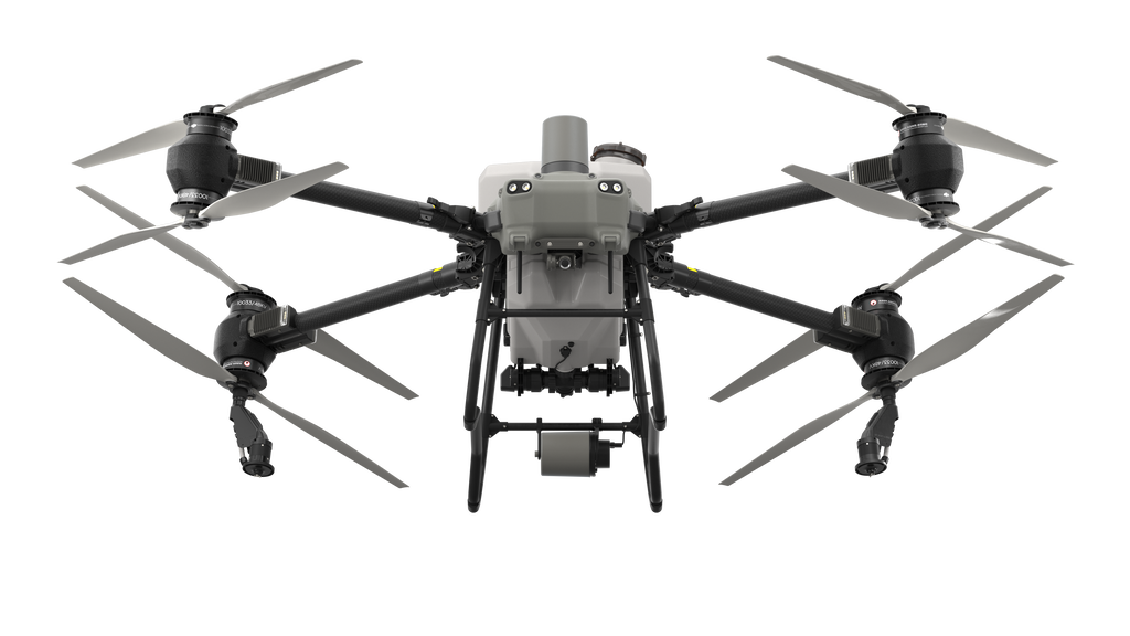 DJI Agras T50 — агродрон для опрыскивания, вид спереди